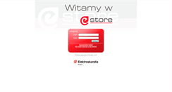 Desktop Screenshot of e-store.elektroskandia.pl